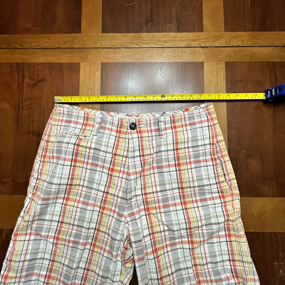 American Eagle Men’s Plaid Shorts Size 33 - Picture 6 of 6
